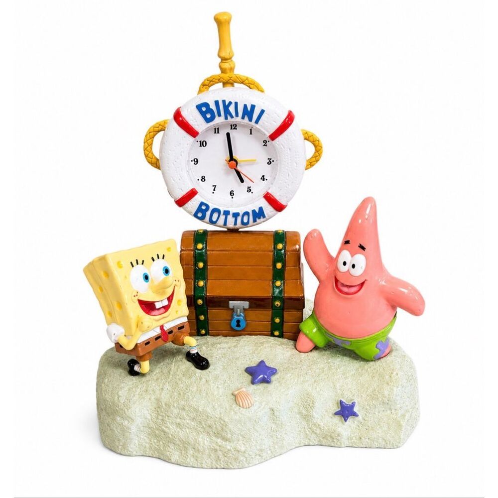 SpongeBob SquarePants Bikini Bottom Desk Clock Patrick Nickelodeon Collectible